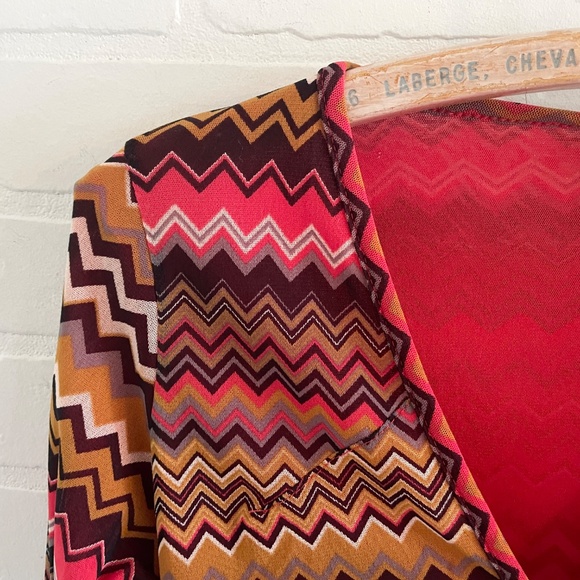 Vintage Y2K Save the Queen Crop Cardigan Babydoll Mod Tie-front Designer Sz L - Picture 8 of 11